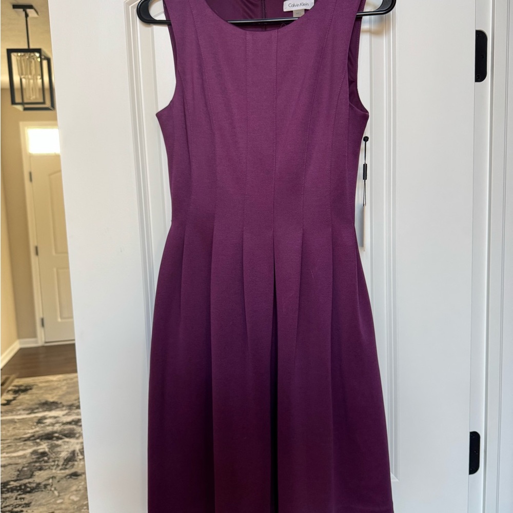 Calvin Klein Purple Sleeveless Dress